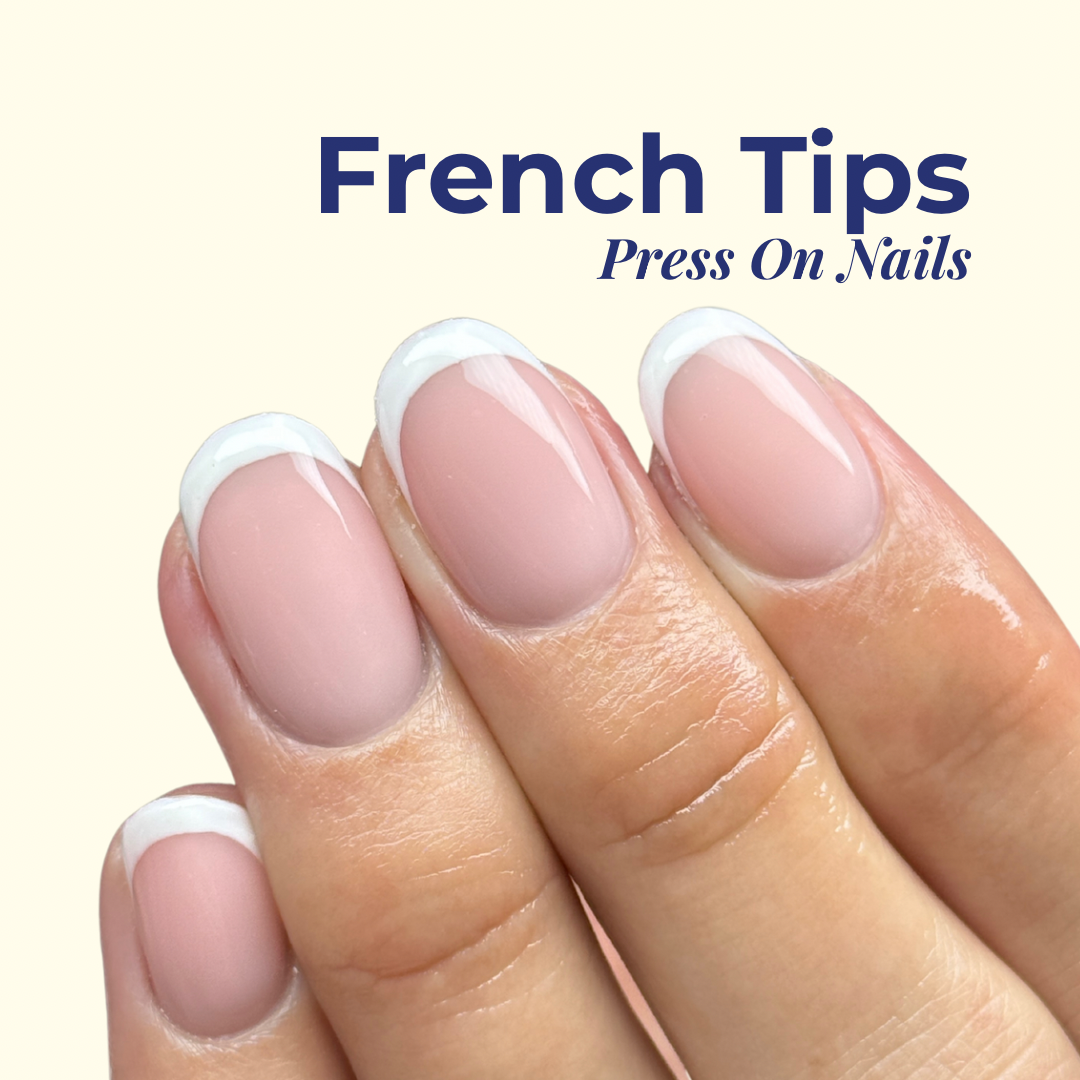 Plain French Tips Press Ons